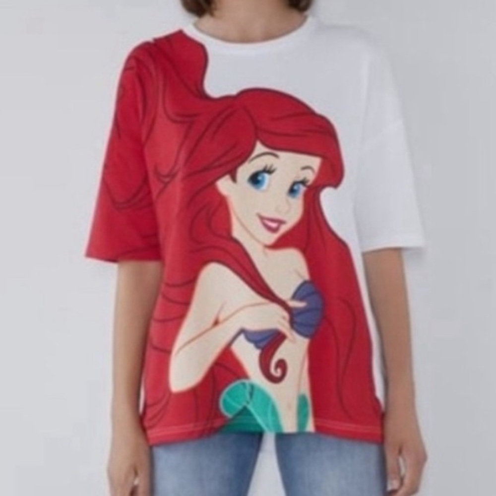 NWOT Zara x Disney Ariel T-shirt Size Small